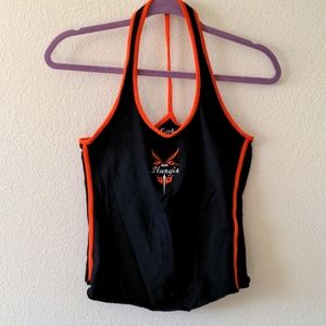 Cycle Threads Vintage Sturgis Black & Orange T-back Tank Top Size Medium